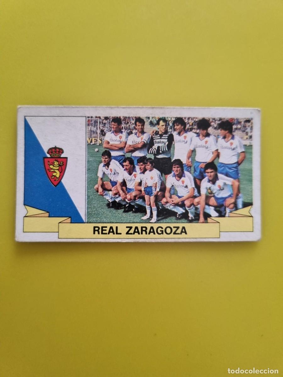Fu&szlig;ball-Sticker: CROMO LIGA ESTE 85 86 1985 1986 NUNCA PEGADO SIN PEGAR ALINEACIONES REAL ZARAGOZA AR826