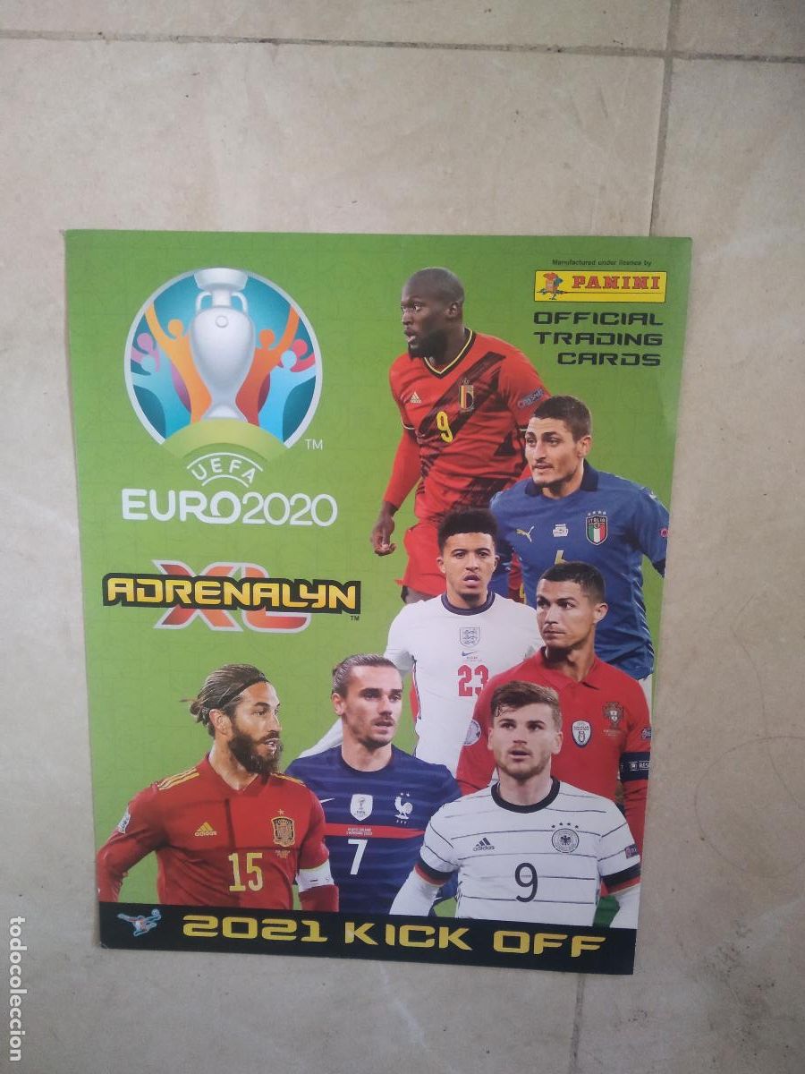 Cromos de f&uacute;tbol: PORTADA CROMO FUTBOL PANINI EURO 2020 ADRENALYN EUROCOPA 2021 KICK OFF RAMOS CRISTIANO RONALDO