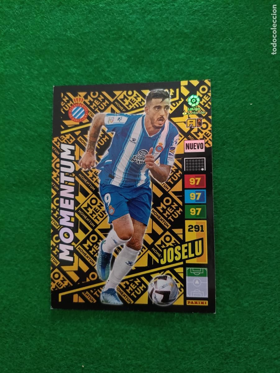 Cromos de f&uacute;tbol: ADRENALYN XL 2022 2023 MOMENTUM JOSELU ESPA&Ntilde;OL