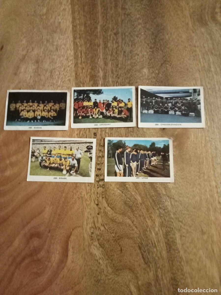 Cromos de f&uacute;tbol: CROMOS RUIZ ROMERO - FUTBOL 1970 1971 -BRASIL (Pel&eacute; ), URSS, URUGUAY, SUECIA Y CHECOSLOVAQUIA