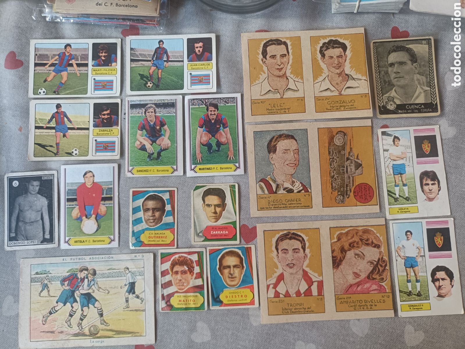 Cromos de f&uacute;tbol: Lote de Antiguos cromos de F&uacute;tbol Ver fotograf&iacute;as