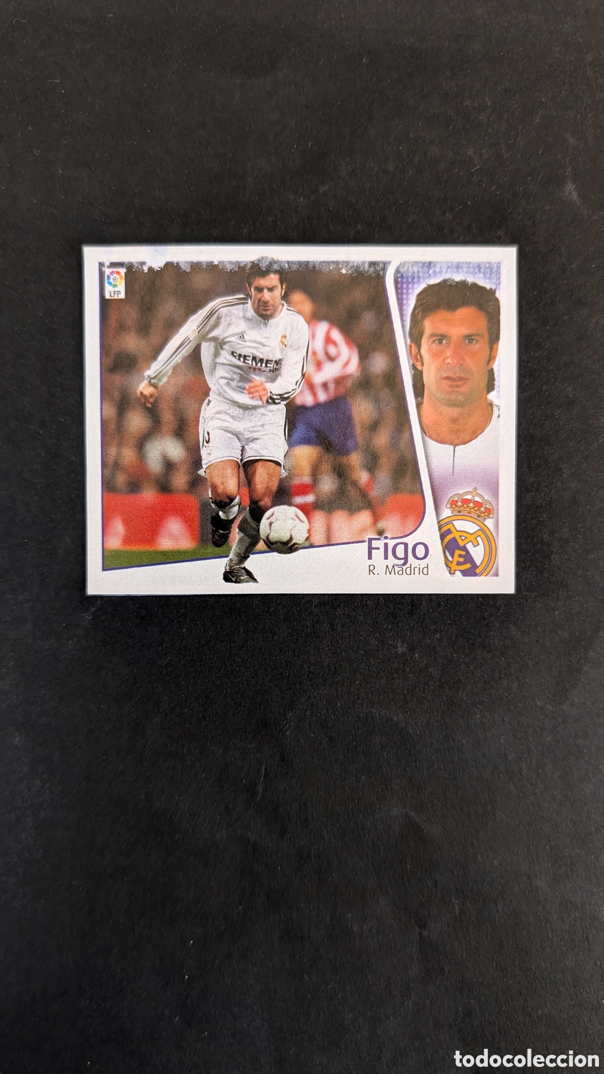 Cromos de f&uacute;tbol: FIGO REAL MADRID LIGA ESTE 2004/05 04 05 RECORTADO