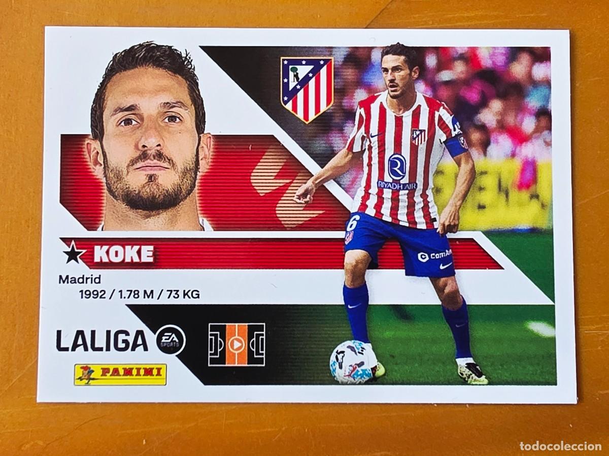 Cromos de f&uacute;tbol: 11 Koke Resurrecci&oacute;n, Atl&eacute;tico de Madrid, Panini Ediciones Liga Este 2026 2027 26 27 sin pegar