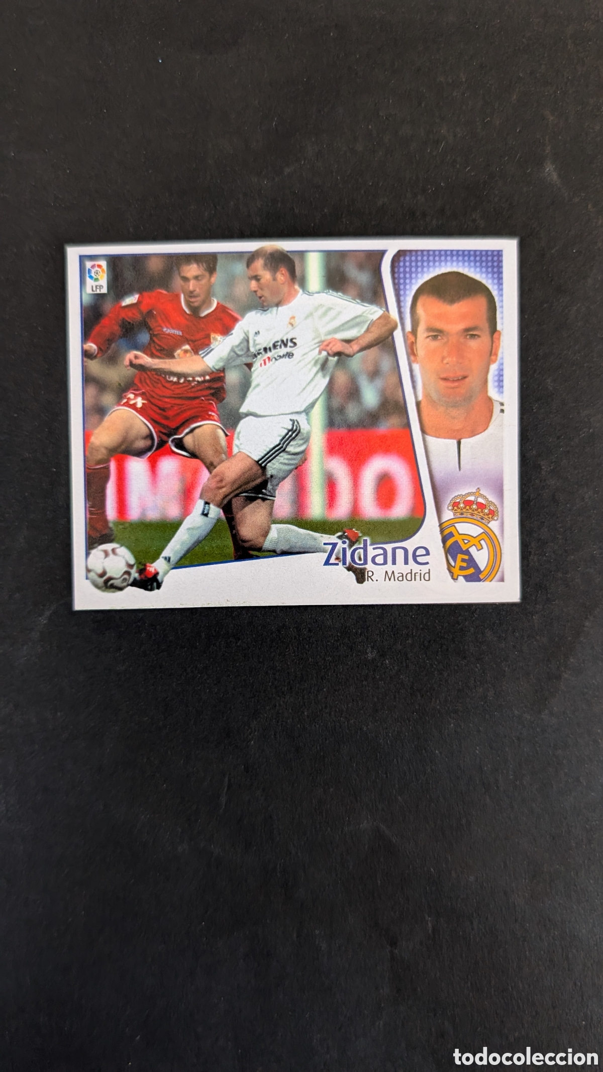 Cromos de f&uacute;tbol: ZIDANE REAL MADRID LIGA ESTE 2004/05 04 05 RECORTADO