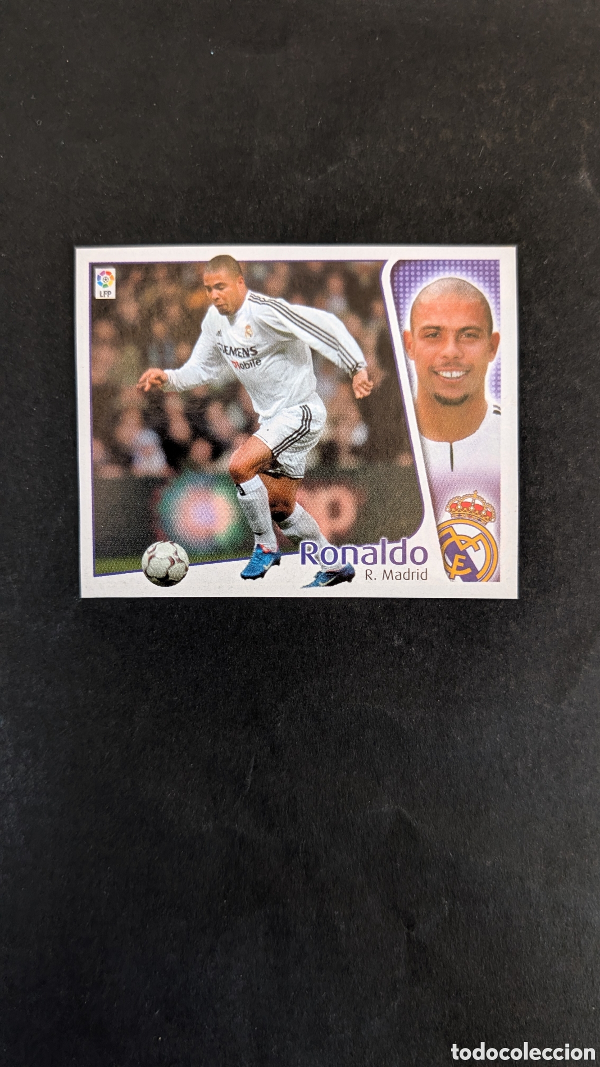 Cromos de f&uacute;tbol: RONALDO REAL MADRID LIGA ESTE 2004/05 04 05 RECORTADO