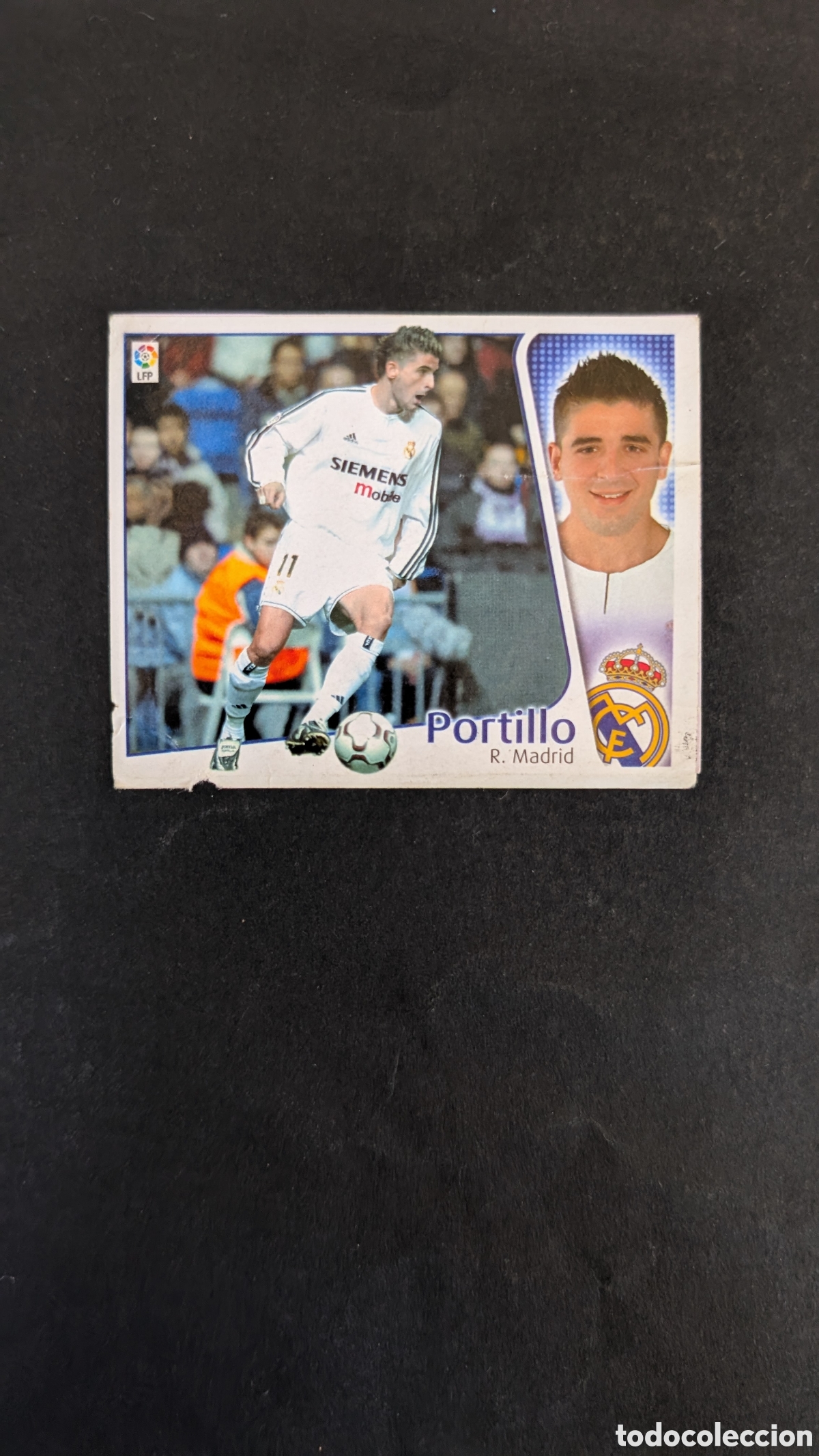 Cromos de f&uacute;tbol: PORTILLO REAL MADRID BAJA LIGA ESTE 2004/05 04 05 RECORTADO