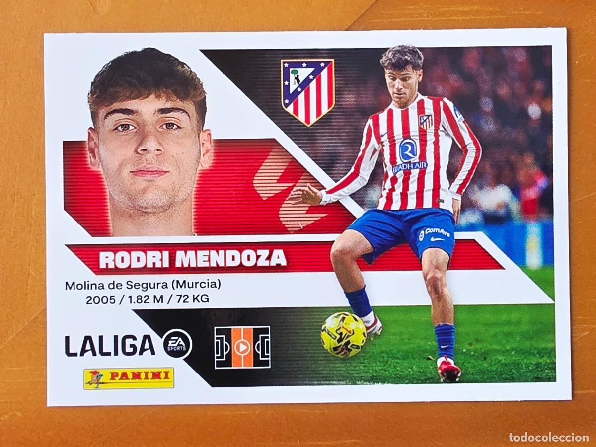 Cromos de Futebol: 14A Rodri Mendoza, Atl&eacute;tico de Madrid, Panini Ediciones Liga Este 2026 2027 26 27 sin pegar