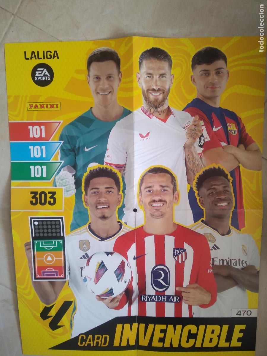 Cromos de Futebol: TABLERO DE JUEGO CROMO FUTBOL PANINI LIGA 23-24 ADRENALYN 2023-2024 PEDRI RAMOS GRIEZMANN VINICIUS