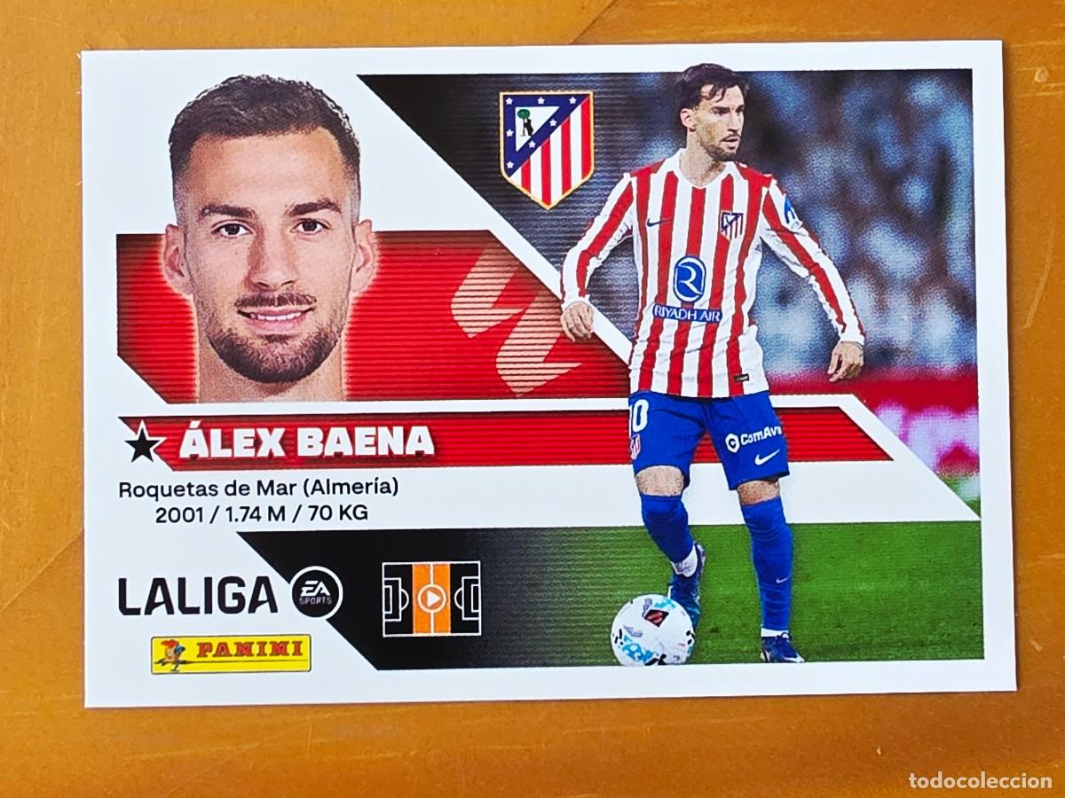 Football Stickers: 15 &Aacute;lex Baena, Atl&eacute;tico de Madrid, Panini Ediciones Liga Este 2026 2027 26 27 sin pegar