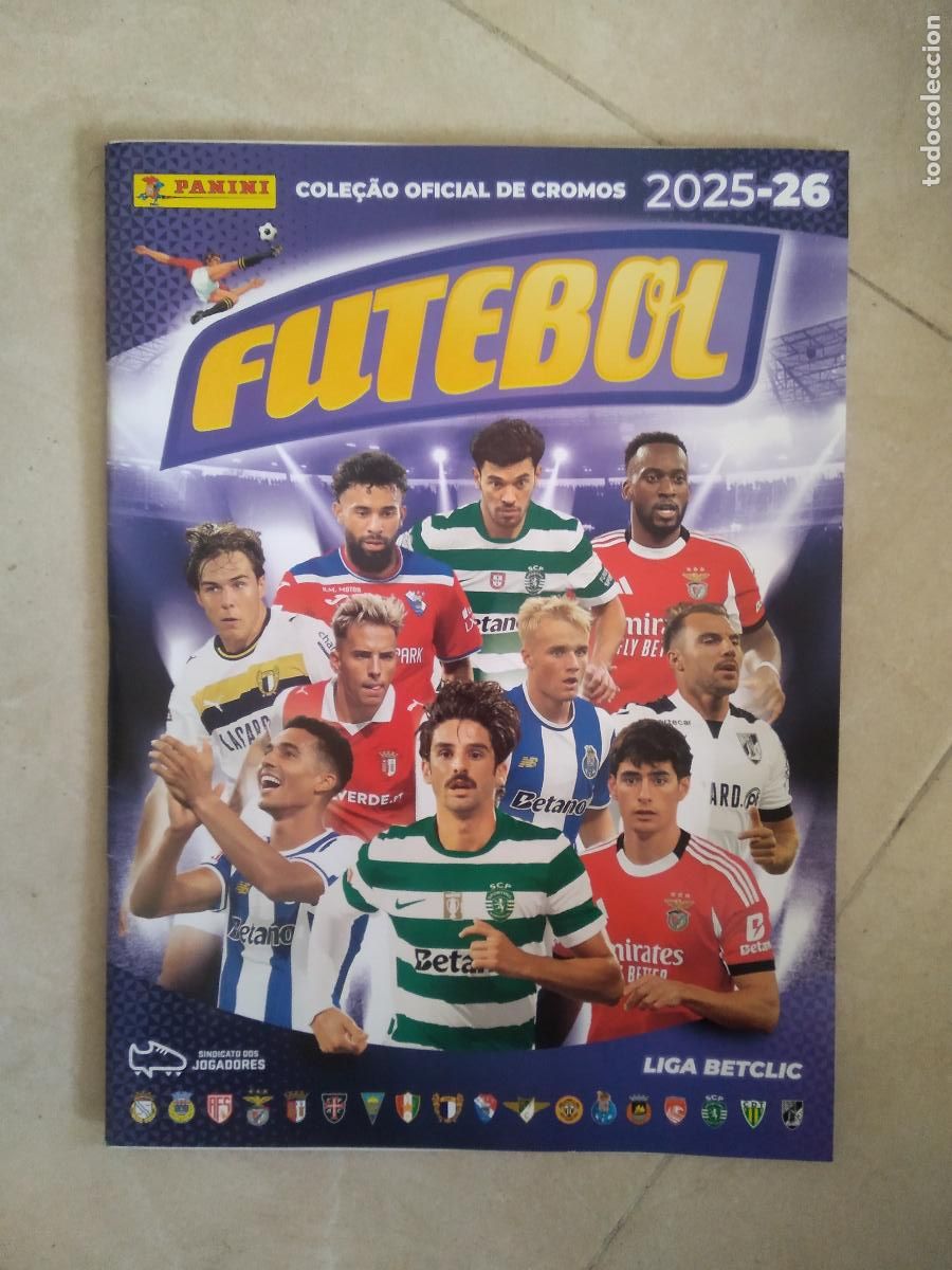 Cromos de f&uacute;tbol: ALBUM VACIO CROMO FUTBOL PANINI LIGA PORTUGAL 25-26 FUTEBOL 2025-2026 TRINCAO LIGA BETCLIC