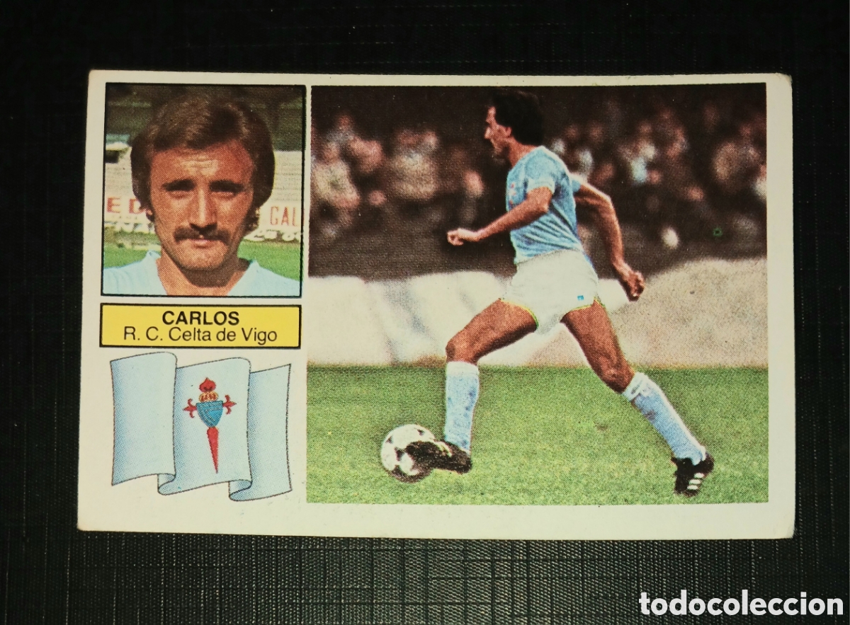 Cromos de f&uacute;tbol: Cromo Carlos R.C. Celta de Vigo Ed. Este Liga 1982 1983 82-83 Sin pegar, nunca pegado