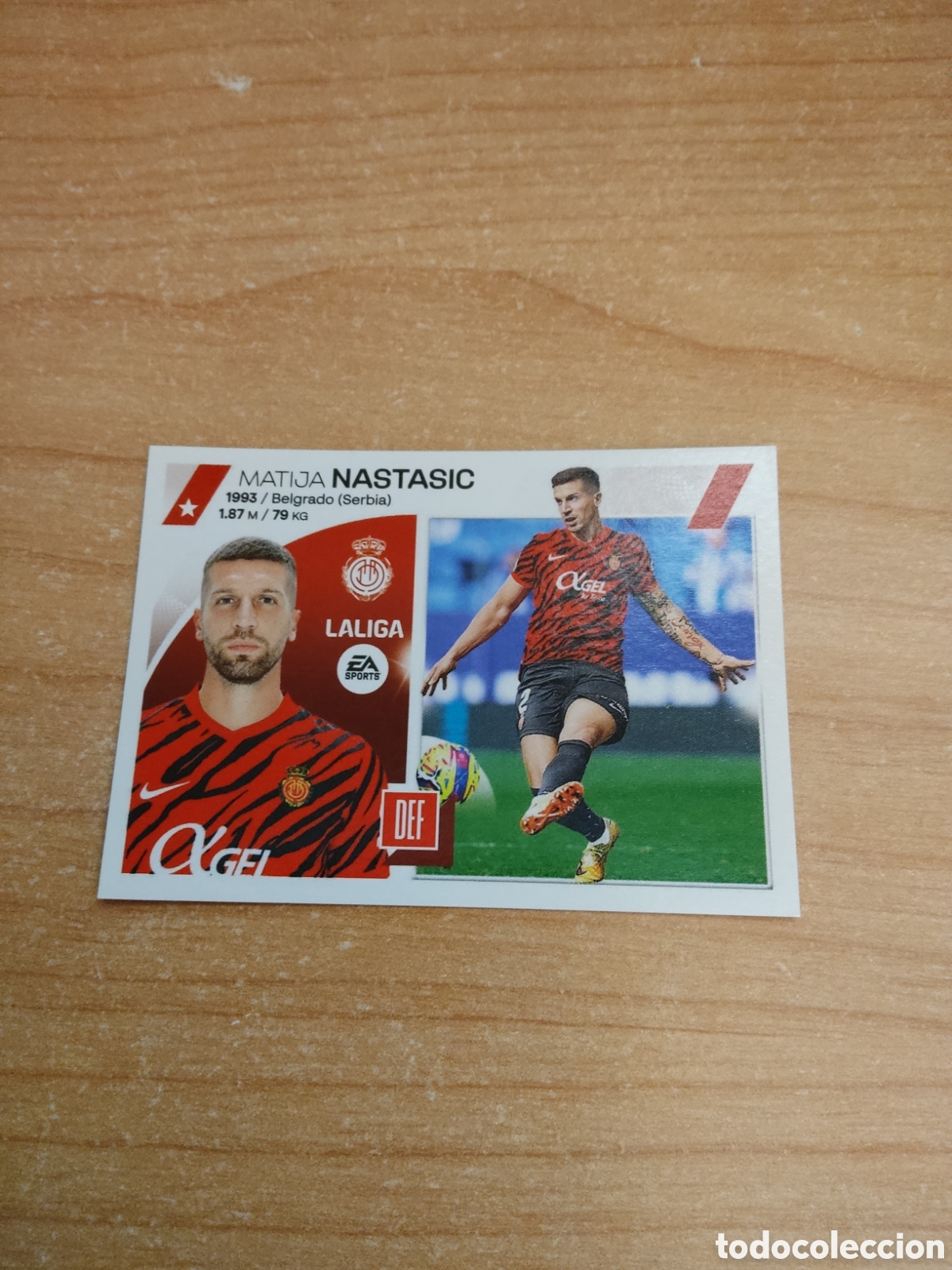Cromos de f&uacute;tbol: 9 NASTASIC MALLORCA LIGA ESTE 2023 2024