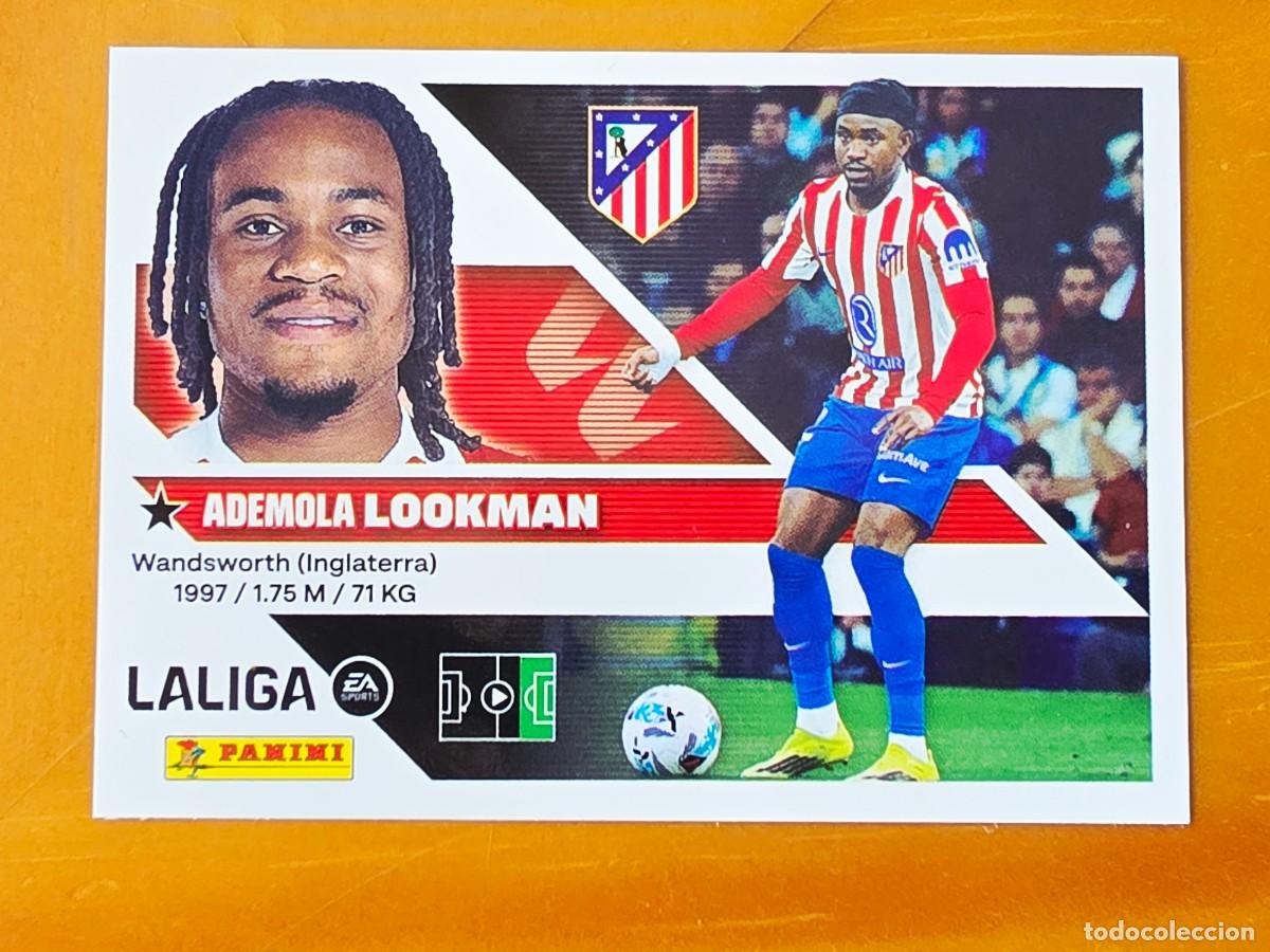 Cromos de f&uacute;tbol: 18 Ademola Lookman, Atl&eacute;tico de Madrid, Panini Ediciones Liga Este 2026 2027 26 27 sin pegar