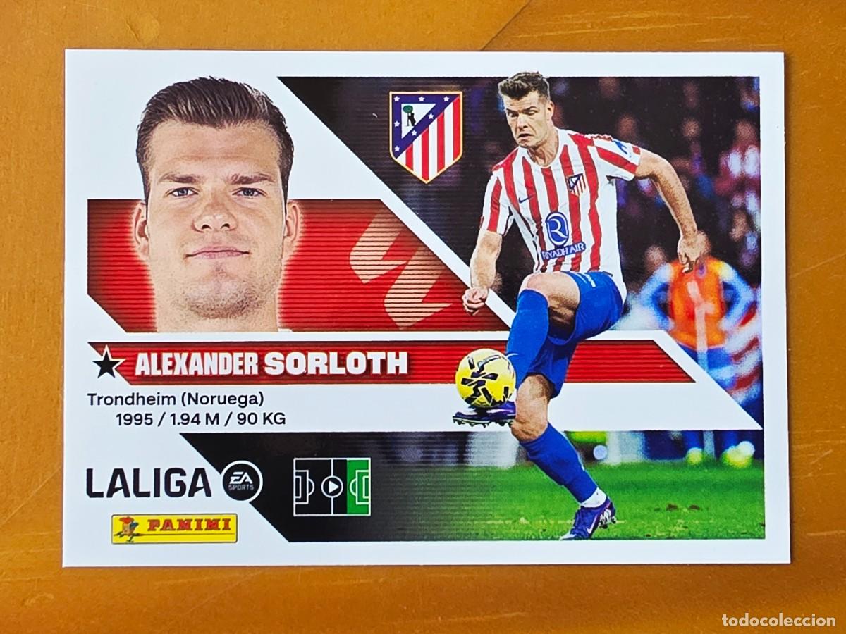 Cromos de f&uacute;tbol: 19 Alexander Sorloth, Atl&eacute;tico de Madrid, Panini Ediciones Liga Este 2026 2027 26 27 sin pegar