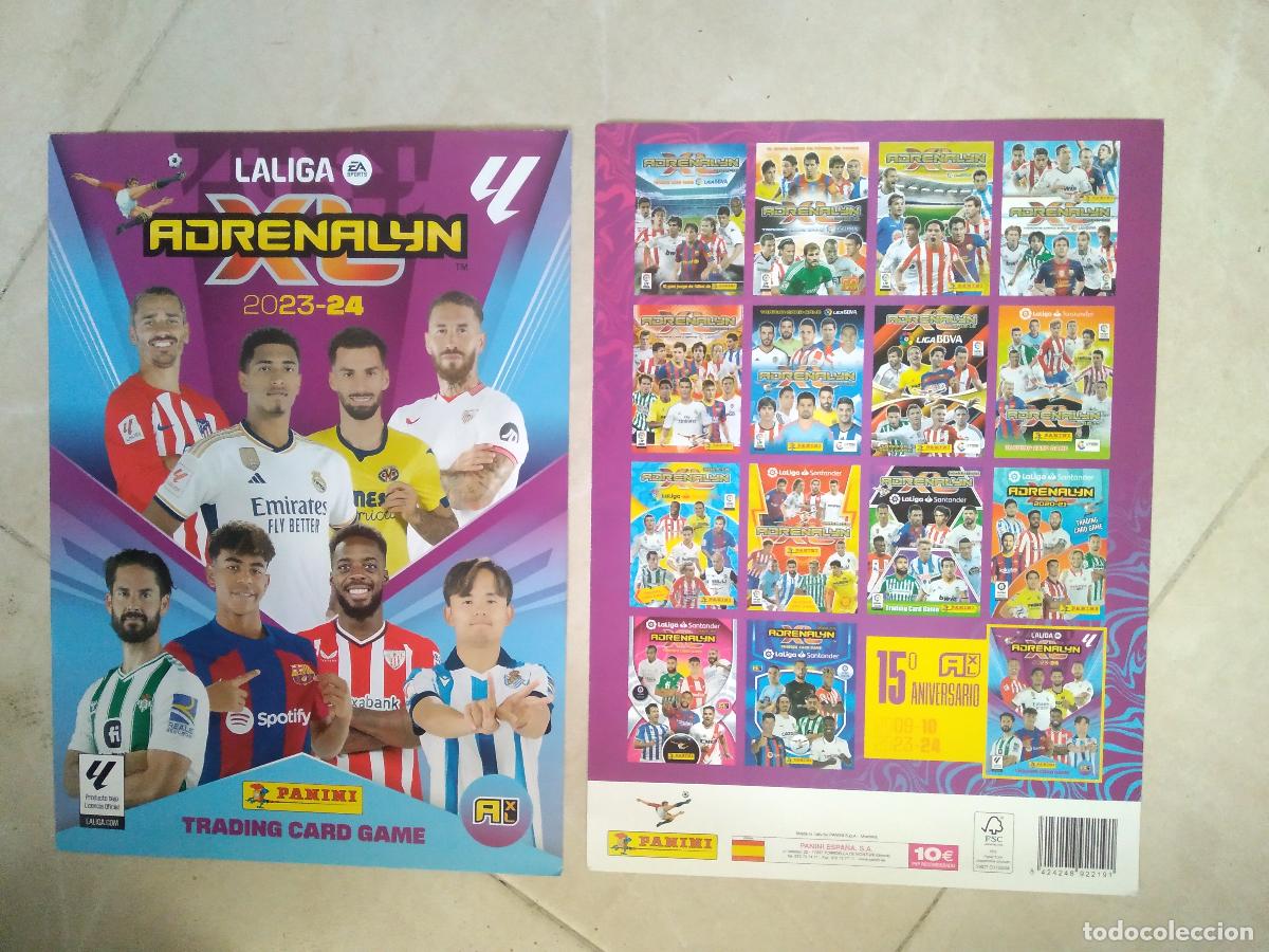 Cromos de f&uacute;tbol: PORTADA Y CONTRAPORTADA CROMO FUTBOL PANINI ADRENALYN 2023-2024 LIGA 23-24 LAMINE YAMAL ISCO RAMOS