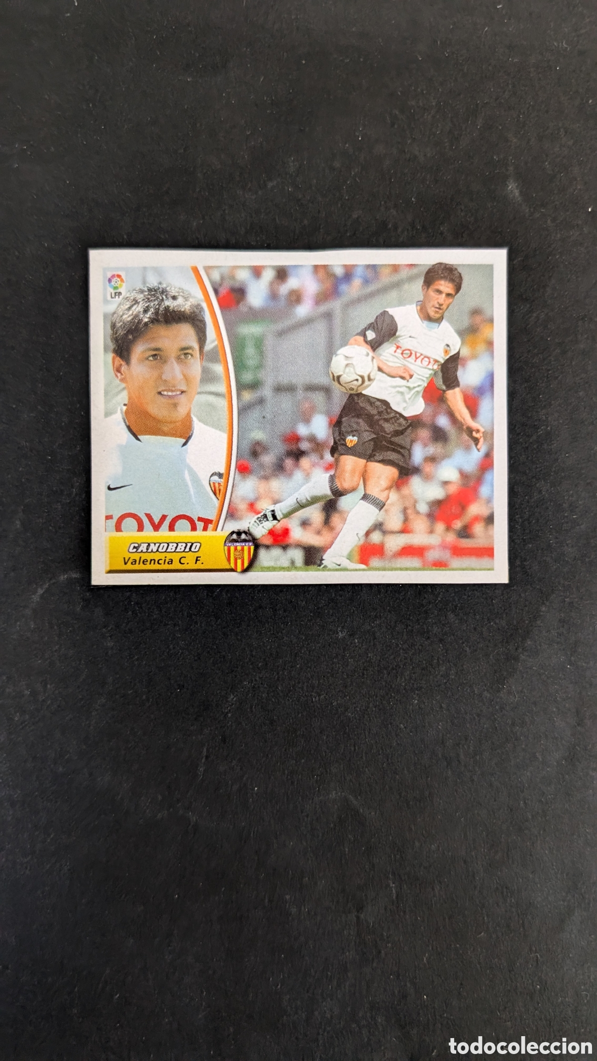 Fu&szlig;ball-Sticker: CANOBBIO VALENCIA FICHAJE 28 LIGA ESTE 2003/04 03 04 RECORTADO