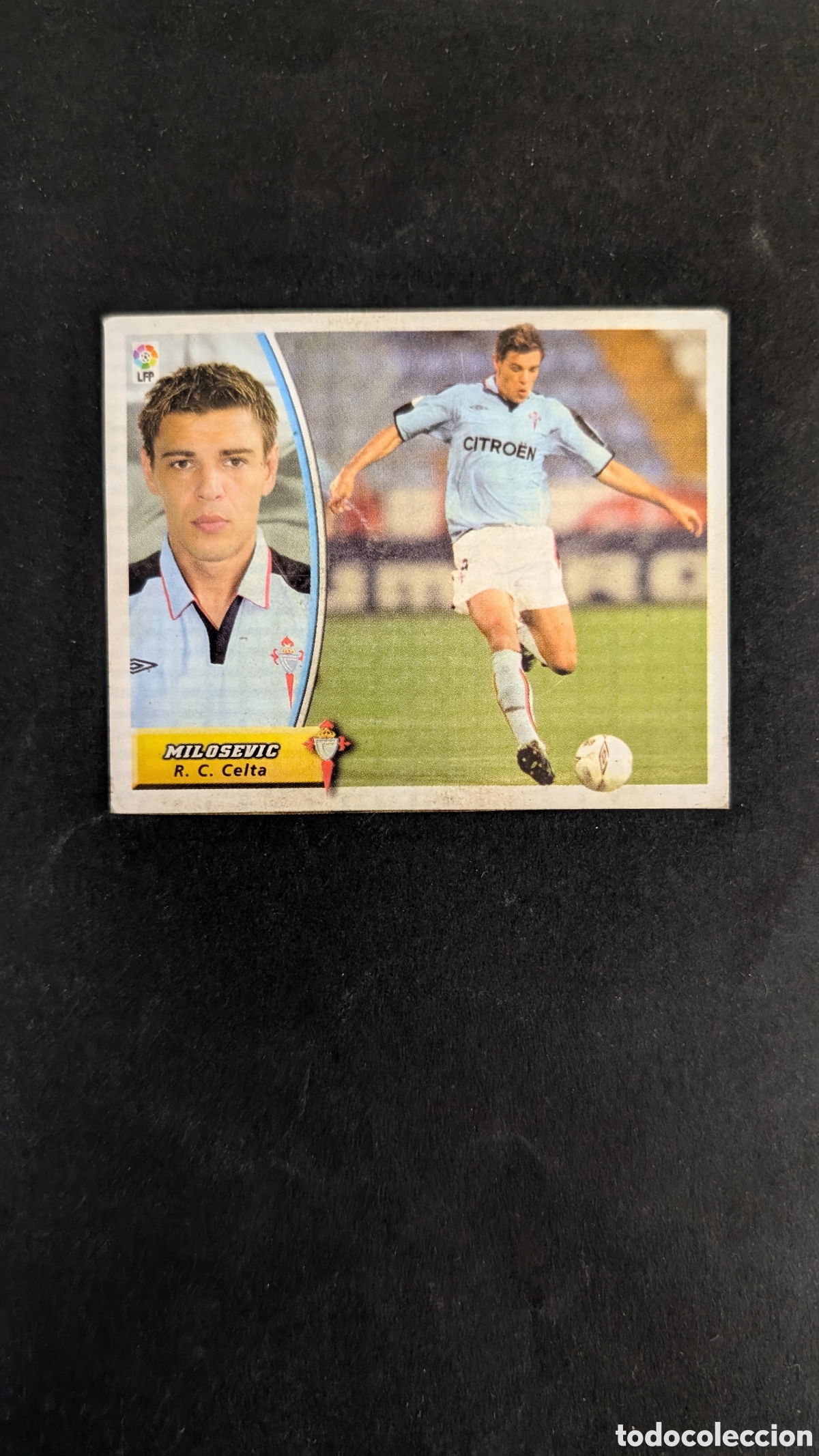 Fu&szlig;ball-Sticker: MILOSEVIC CELTA FICHAJE 29 LIGA ESTE 2003/04 03 04 RECORTADO