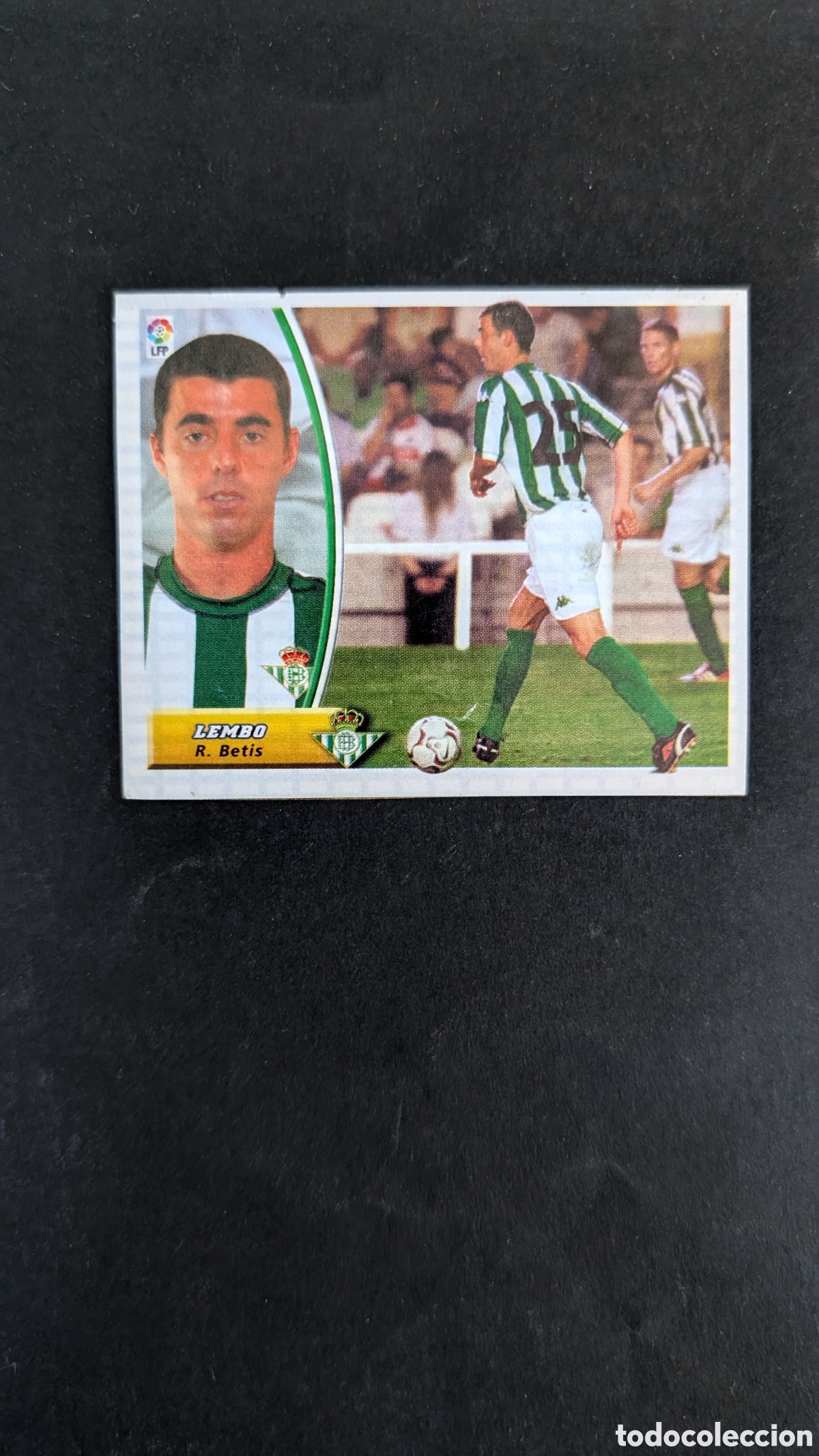 Cromos de f&uacute;tbol: LEMBO BETIS FICHAJE 32 LIGA ESTE 2003/04 03 04 RECORTADO