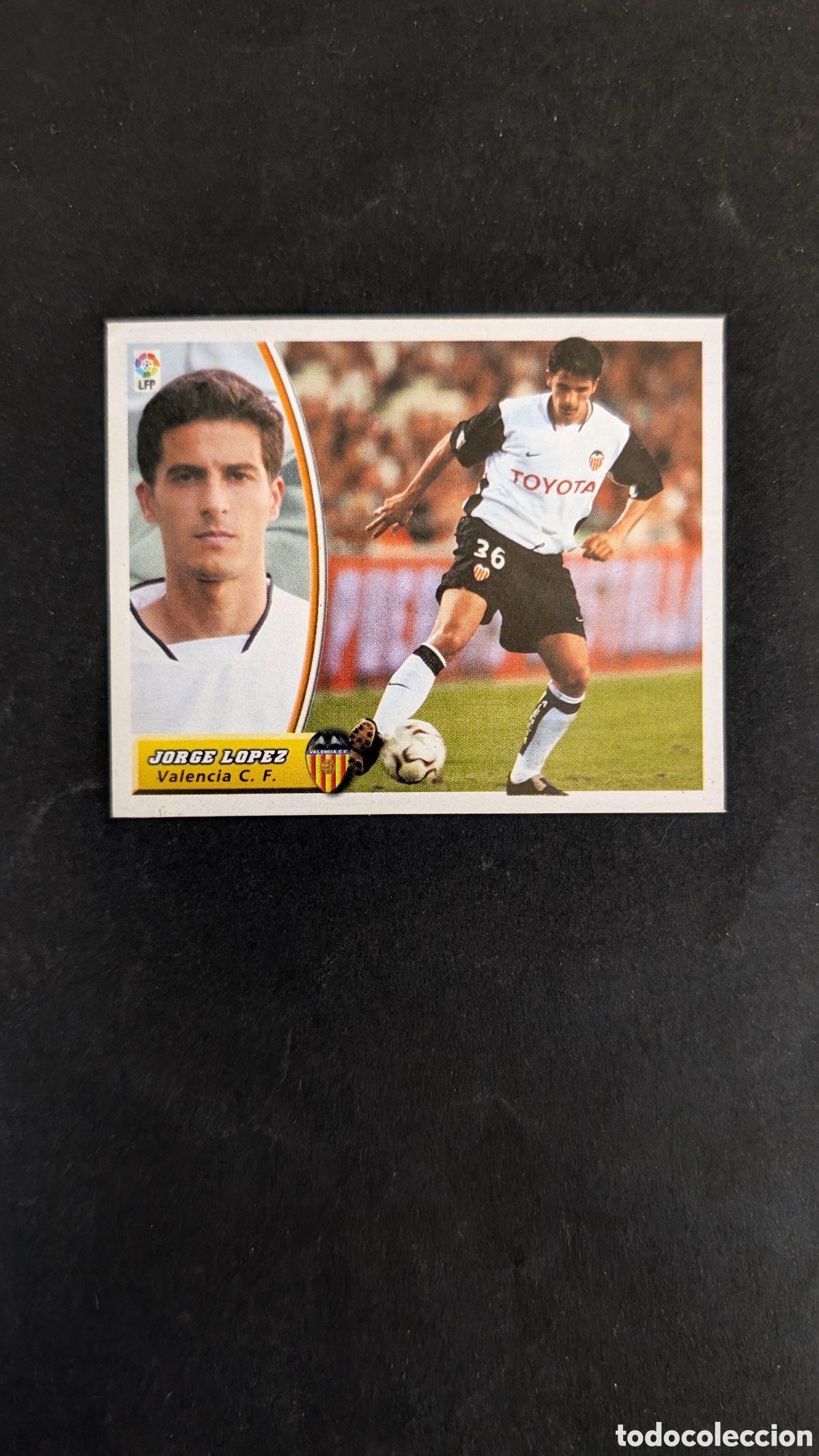 Cromos de f&uacute;tbol: JORGE LOPEZ VALENCIA FICHAJE 34 LIGA ESTE 2003/04 03 04 RECORTADO