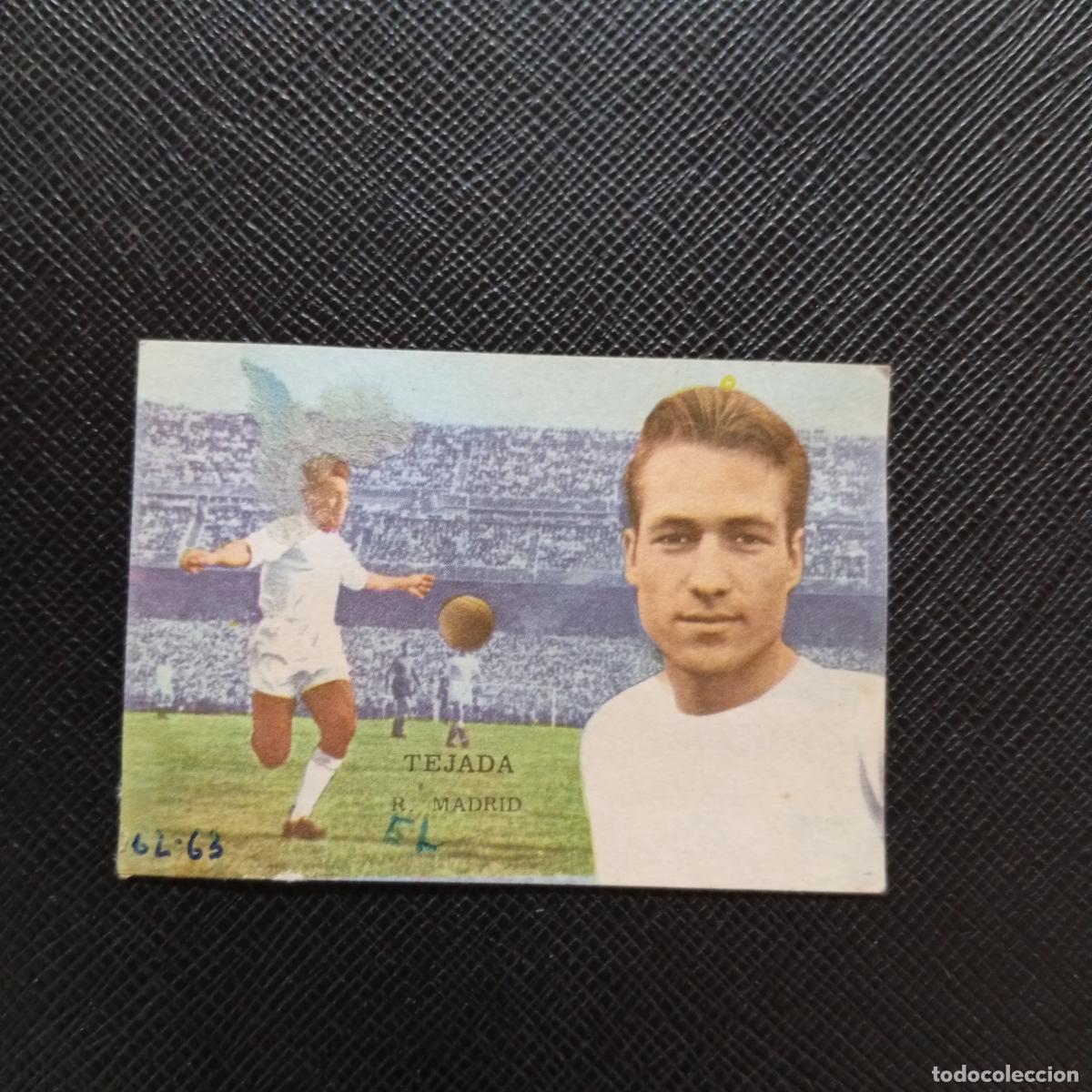 Cromos de f&uacute;tbol: TEJADA REAL MADRID FHER 1962 1963 CROMO FUTBOL LIGA 62 63 - DESPEGADO - A16 PG262