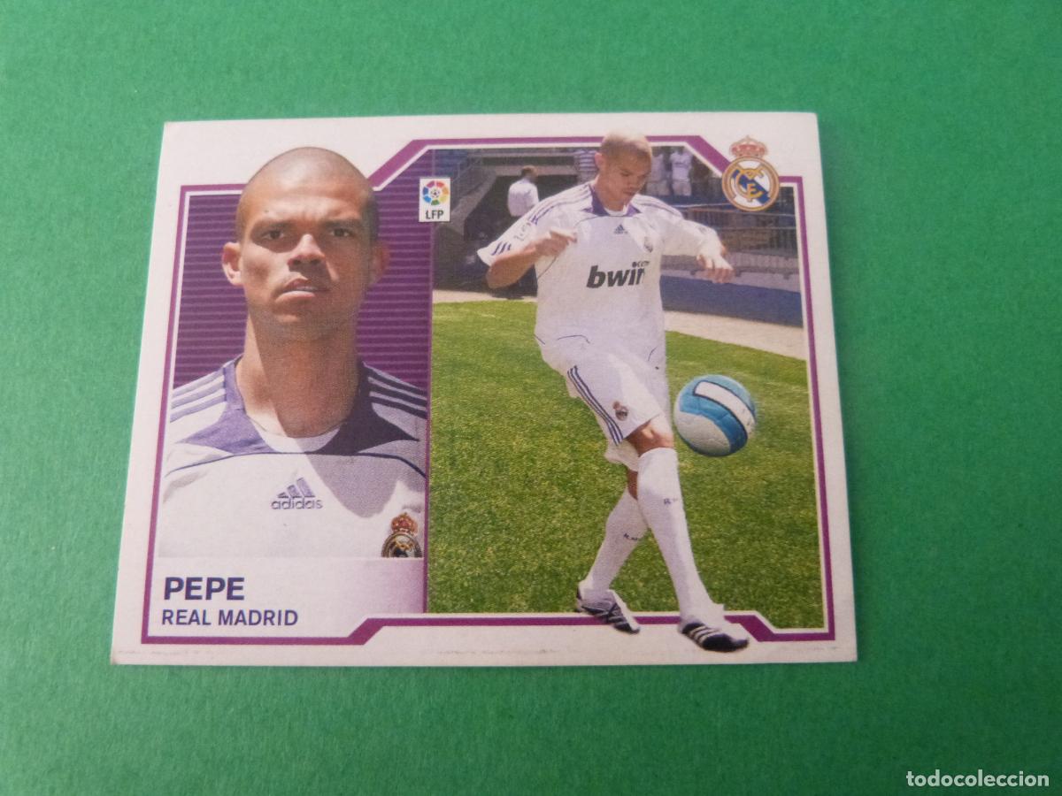 Fu&szlig;ball-Sticker: CROMO FUTBOL PEPE REAL MADRID C.F. SIN PEGAR LIGA ESTE 2007-2008/07-08