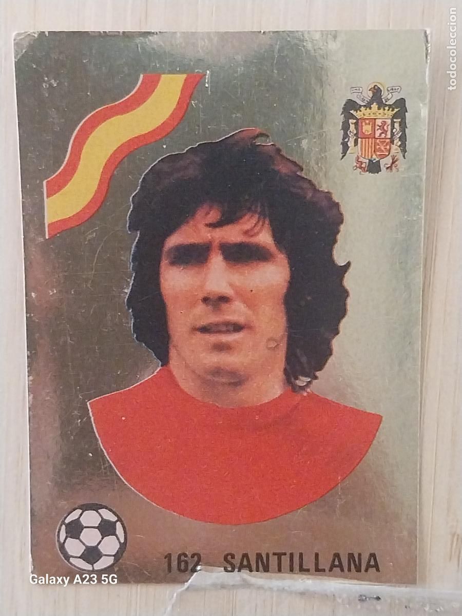 Figurine di Calcio: SANTILLANA SELECCION ESPA&Ntilde;A -- ED MAGA LIGA 1978 78 79 CROMO DORADO 162 SIN PEGAR NUNCA ORIGINAL