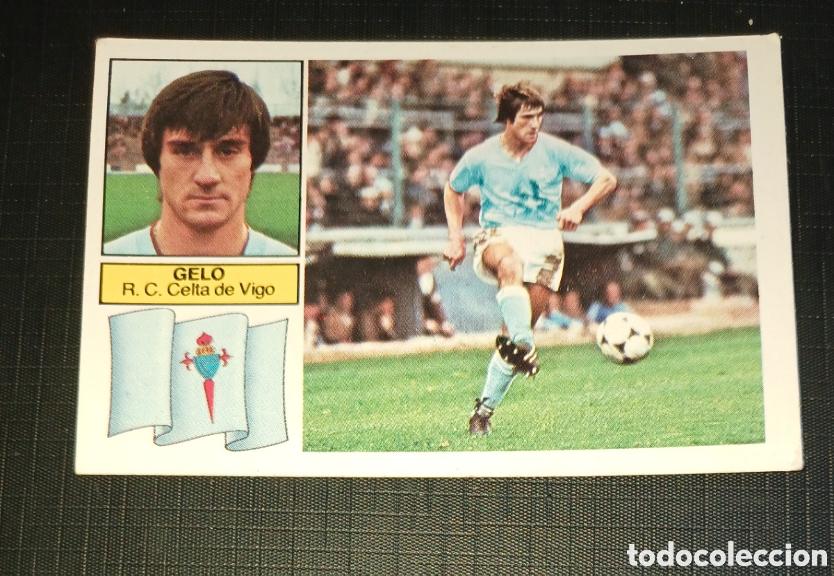 Figurine di Calcio: Cromo Gelo R.C. Celta de Vigo Ed. Este Liga 1982 1983 82-83 Sin pegar, nunca pegado
