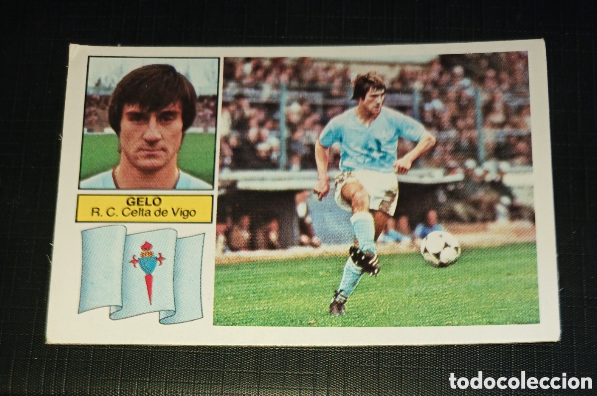 Figurine di Calcio: Cromo Gelo R.C. Celta de Vigo Ed. Este Liga 1982 1983 82-83 Sin pegar, nunca pegado