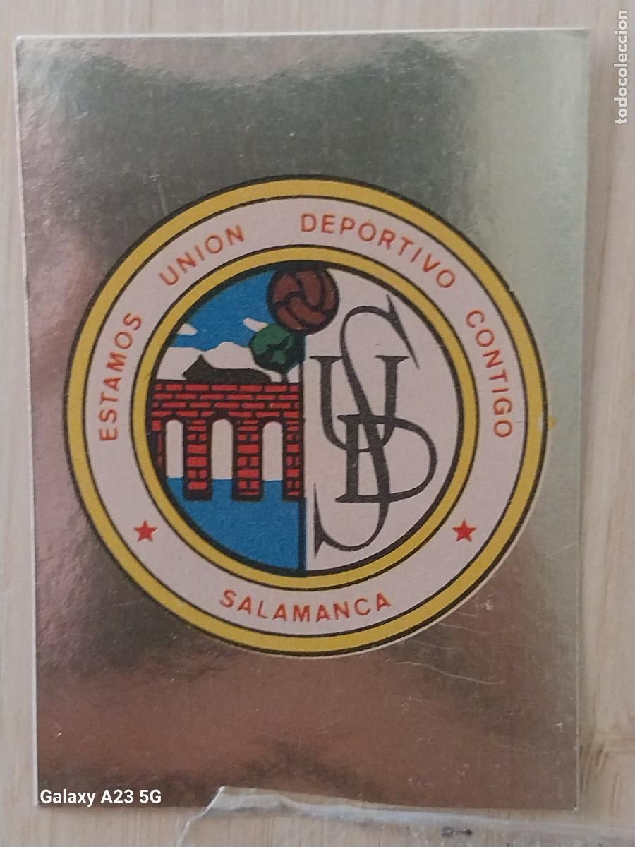 Figurine di Calcio: SALAMANCA U DEPORTIVA ESCUDO -- ED MAGA LIGA 1978 78 79 CROMO DORADO 2.93 SIN PEGAR NUNCA ORIGINAL