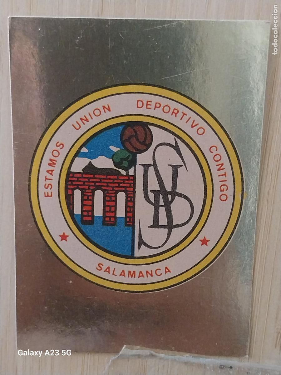 Cromos de f&uacute;tbol: SALAMANCA U DEPORTIVA ESCUDO -**- ED MAGA LIGA 1978 78 79 CROMO DORADO 2.93 SIN PEGAR NUNCA ORIGINAL