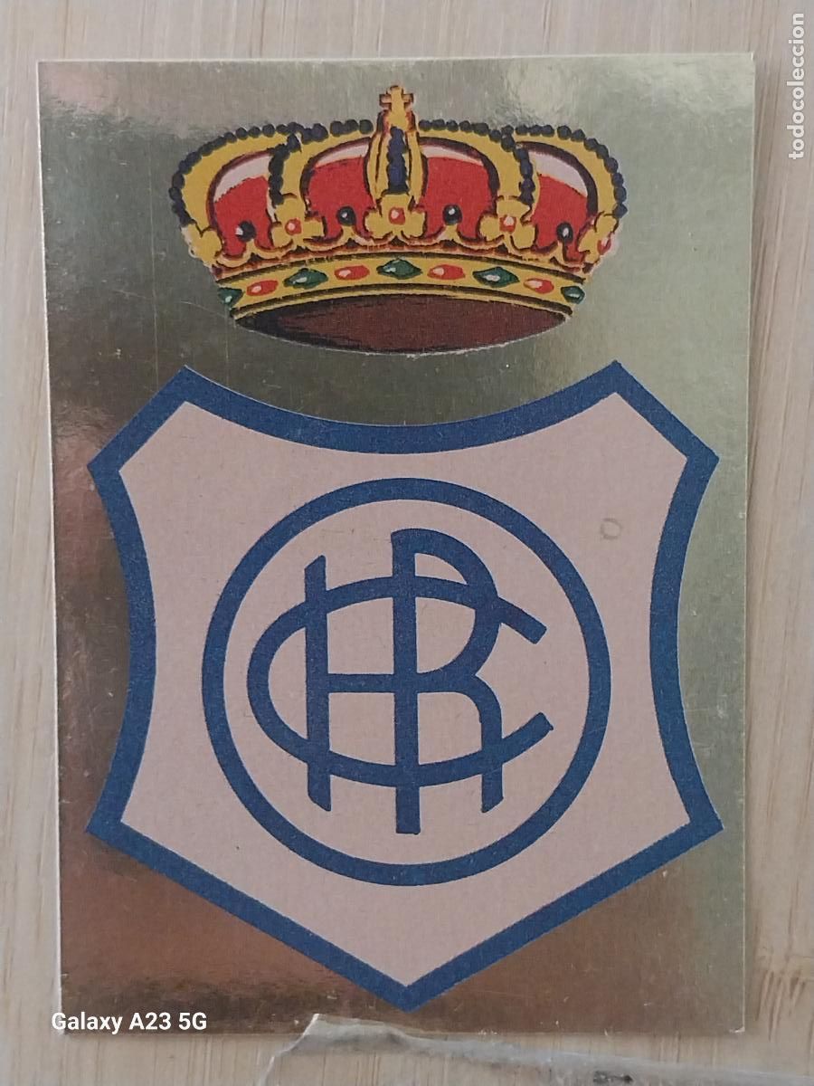 Cromos de f&uacute;tbol: RECREATIVO HUELVA ESCUDO -*- ED MAGA LIGA 1978 78 79 CROMO DORADO 229 SIN PEGAR NUNCA ORIGINAL