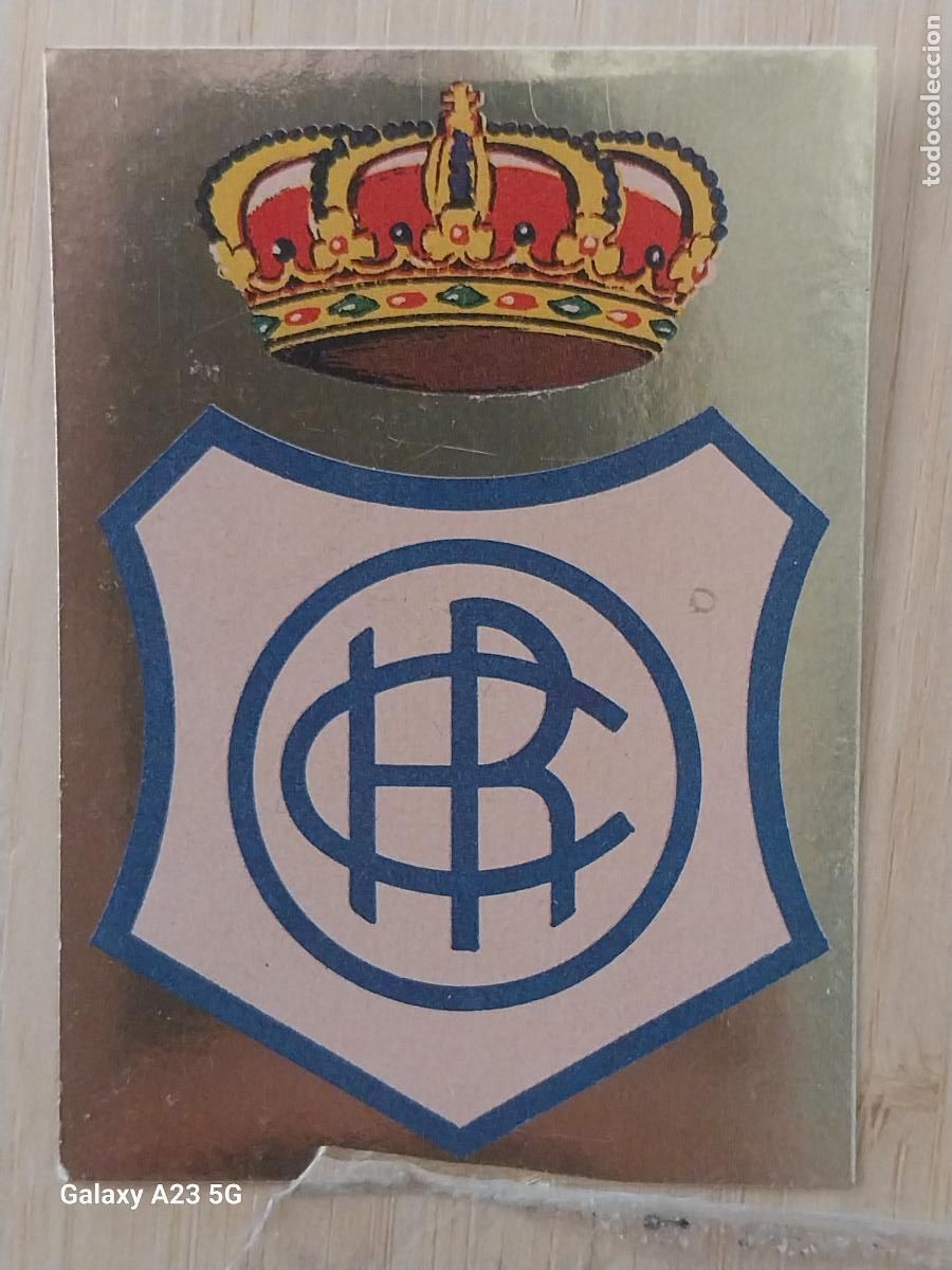Cromos de f&uacute;tbol: RECREATIVO HUELVA ESCUDO - ED MAGA LIGA 1978 78 79 CROMO DORADO 229 SIN PEGAR NUNCA ORIGINAL