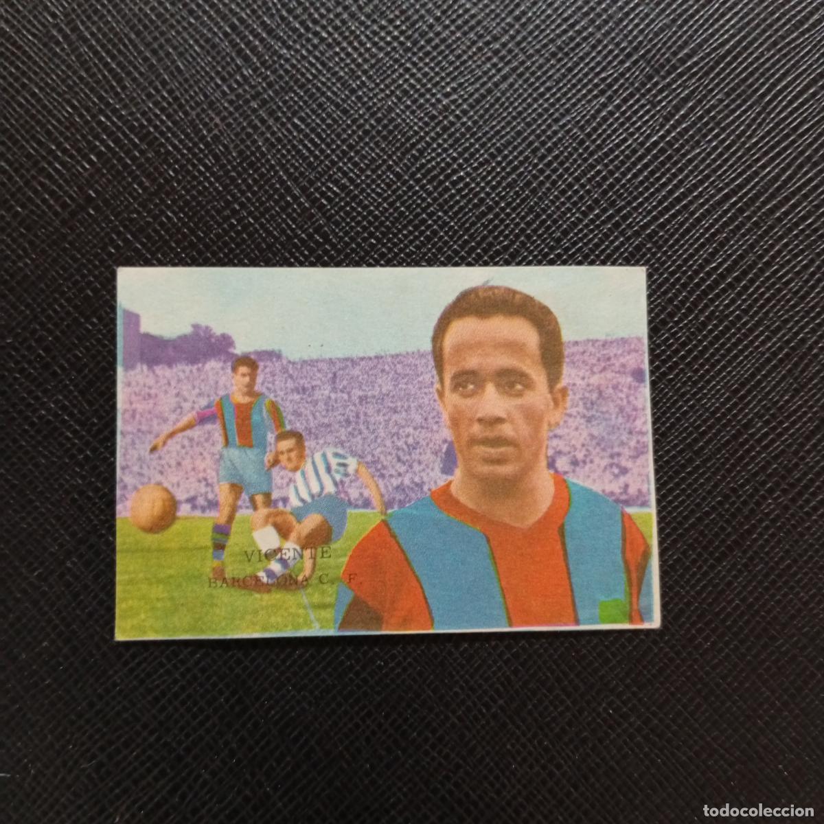 Cromos de f&uacute;tbol: VICENTE BARCELONA FHER 1962 1963 CROMO FUTBOL LIGA 62 63 - DESPEGADO - A16 PG280