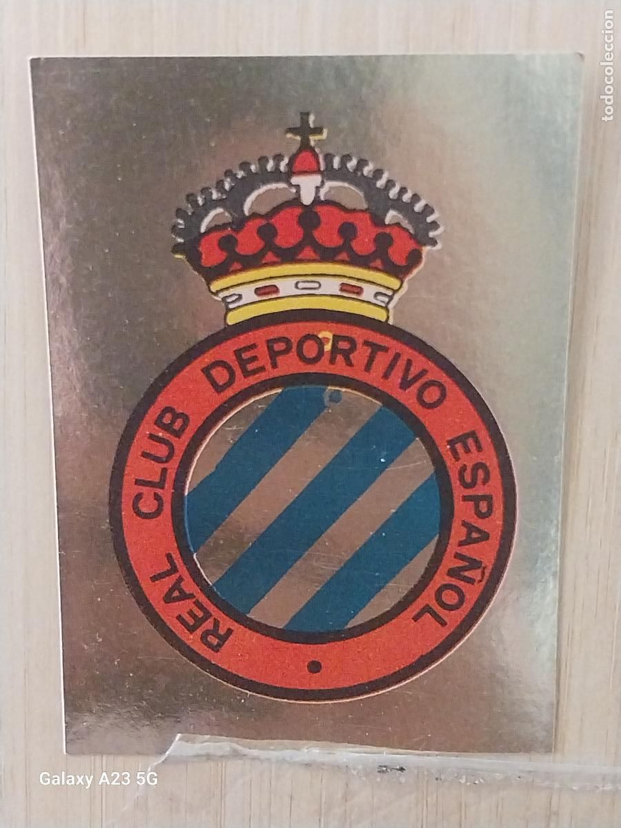 Cromos de f&uacute;tbol: ESPA&Ntilde;OL R C D ESCUDO ED MAGA LIGA 1978 78 79 CROMO DORADO 49 SIN PEGAR NUNCA ORIGINAL