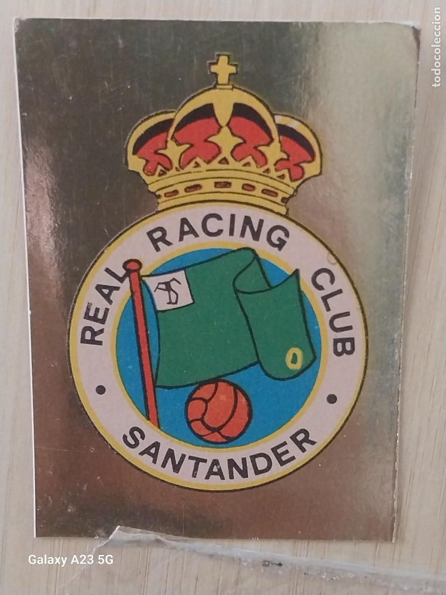 Cromos de f&uacute;tbol: SANTANDER RACING ESCUDO ED MAGA LIGA 1978 78 79 CROMO DORADO 129 SIN PEGAR NUNCA ORIGINAL