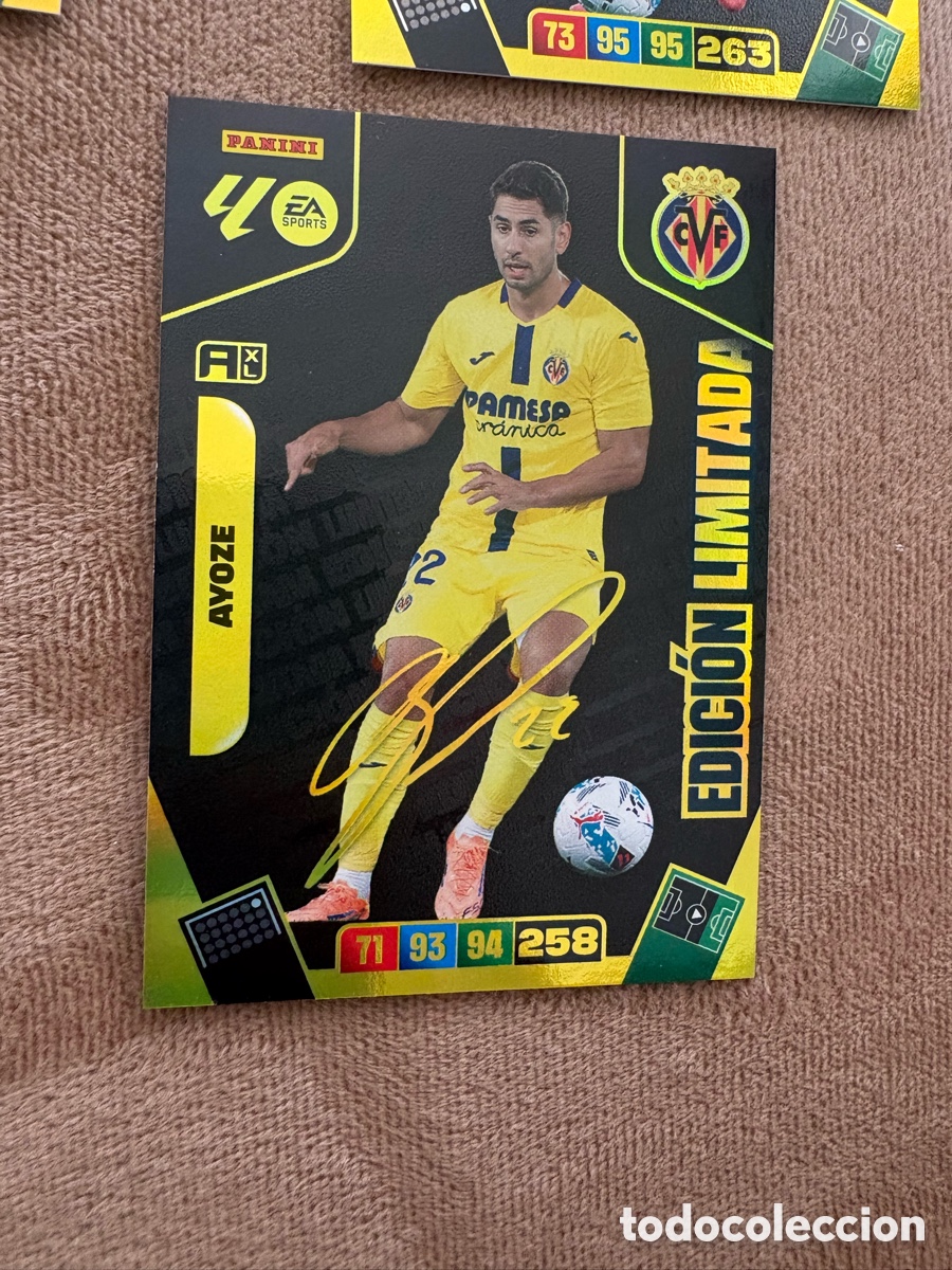 Cromos de f&uacute;tbol: Ayoze Edici&oacute;n Limitada Firmada Del Villarreal cromo adrenalyn XL 25-26 2025-2026