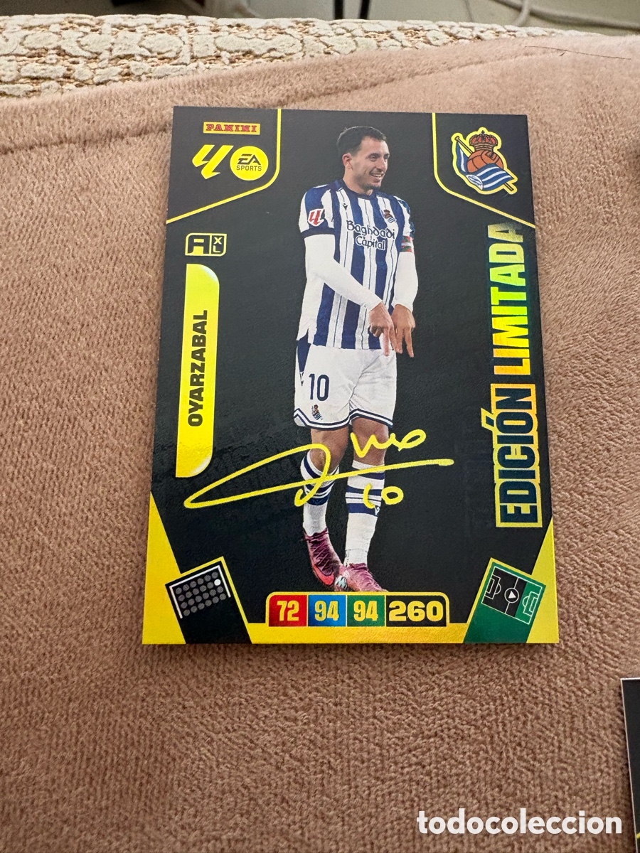 Cromos de f&uacute;tbol: OYARZABAL REAL SOCIEDAD FIRMA IMPRESA EDICION LIMITADA ⚽ LIGA ADRENALYN XL 2025 2026 25 26 ⚽