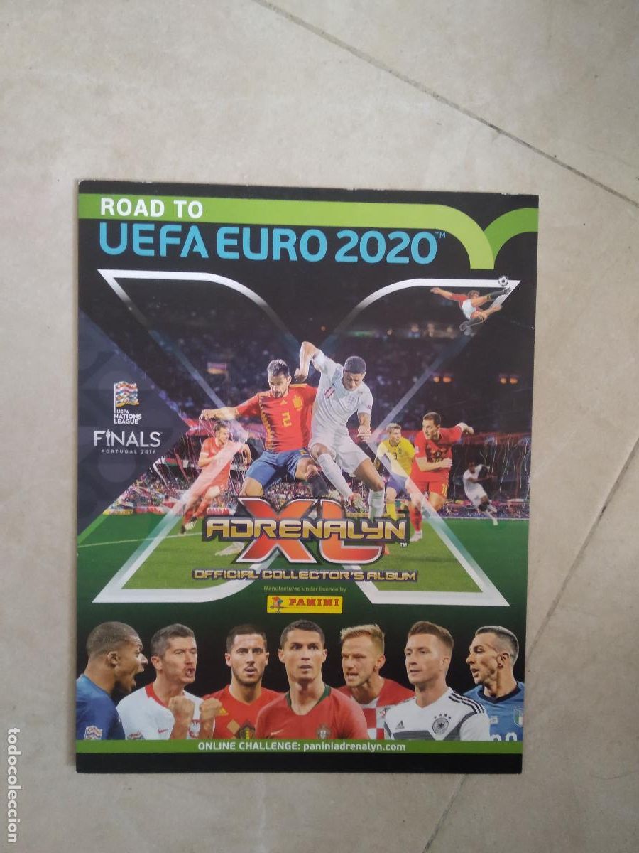 Cromos de Futebol: PORTADA CROMO FUTBOL PANINI ADRENALYN ROAD TO EURO 2020 LEWANDOWSKI MBAPPE RONALDO RAKITIC REUS
