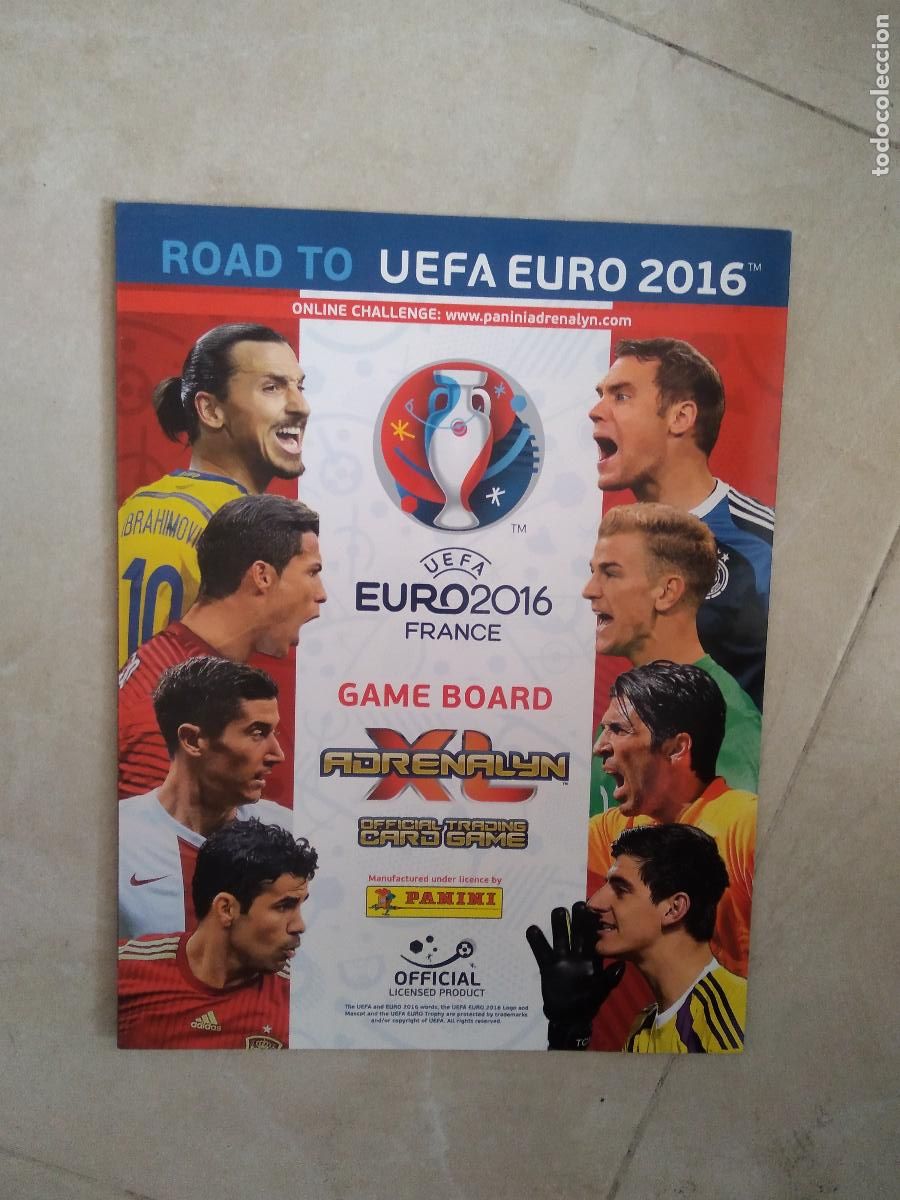 Cromos de Futebol: TABLERO DE JUEGO CROMO FUTBOL PANINI EURO 2016 EUROCOPA ADRENALYN RONALDO IBRAHIMOVIC LEWANDOWSKI