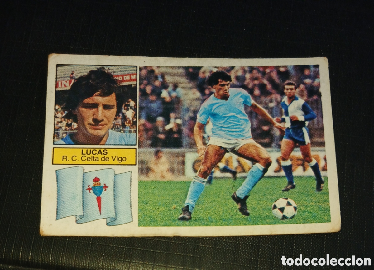 Cromos de Futebol: Cromo Lucas R.C. Celta de Vigo Ed. Este Liga 1982 1983 82-83 Sin pegar, nunca pegado