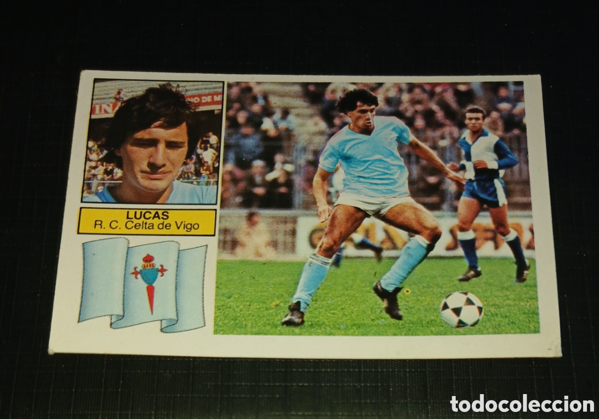 Cromos de Futebol: Cromo Lucas R.C. Celta de Vigo Ed. Este Liga 1982 1983 82-83 Sin pegar, nunca pegado