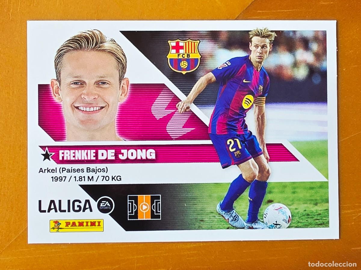 Cromos de Futebol: 12 Frenkie De Jong, FC Barcelona, Panini Ediciones Liga Este 2026 2027 26 27 sin pegar