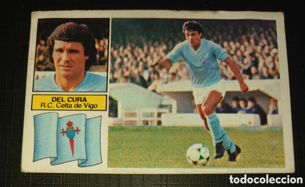 Cromos de Futebol: Cromo Del Cura R.C. Celta de Vigo Ed. Este Liga 1982 1983 82-83 despegado