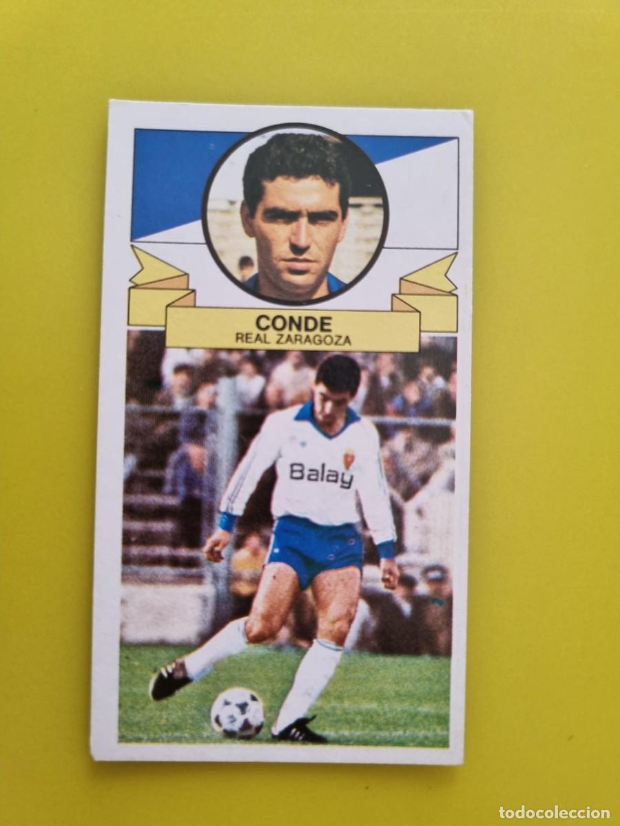 Cromos de f&uacute;tbol: LIGA ESTE 85 86 1985 1986 NUNCA PEGADO SIN PEGAR CONDE REAL ZARAGOZA AR826