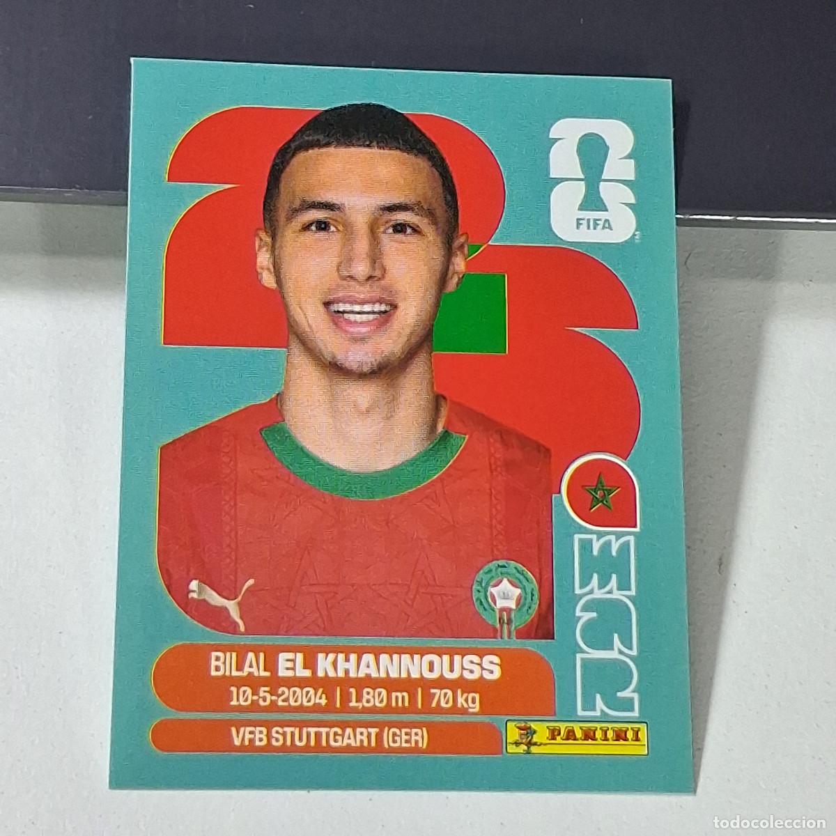 Cromos de f&uacute;tbol: B49 MAR 14 MAR14 BILAL EL KHANNOUSS MARRUECOS MUNDIAL FIFA WORLD CUP 2026 STICKER PANIN