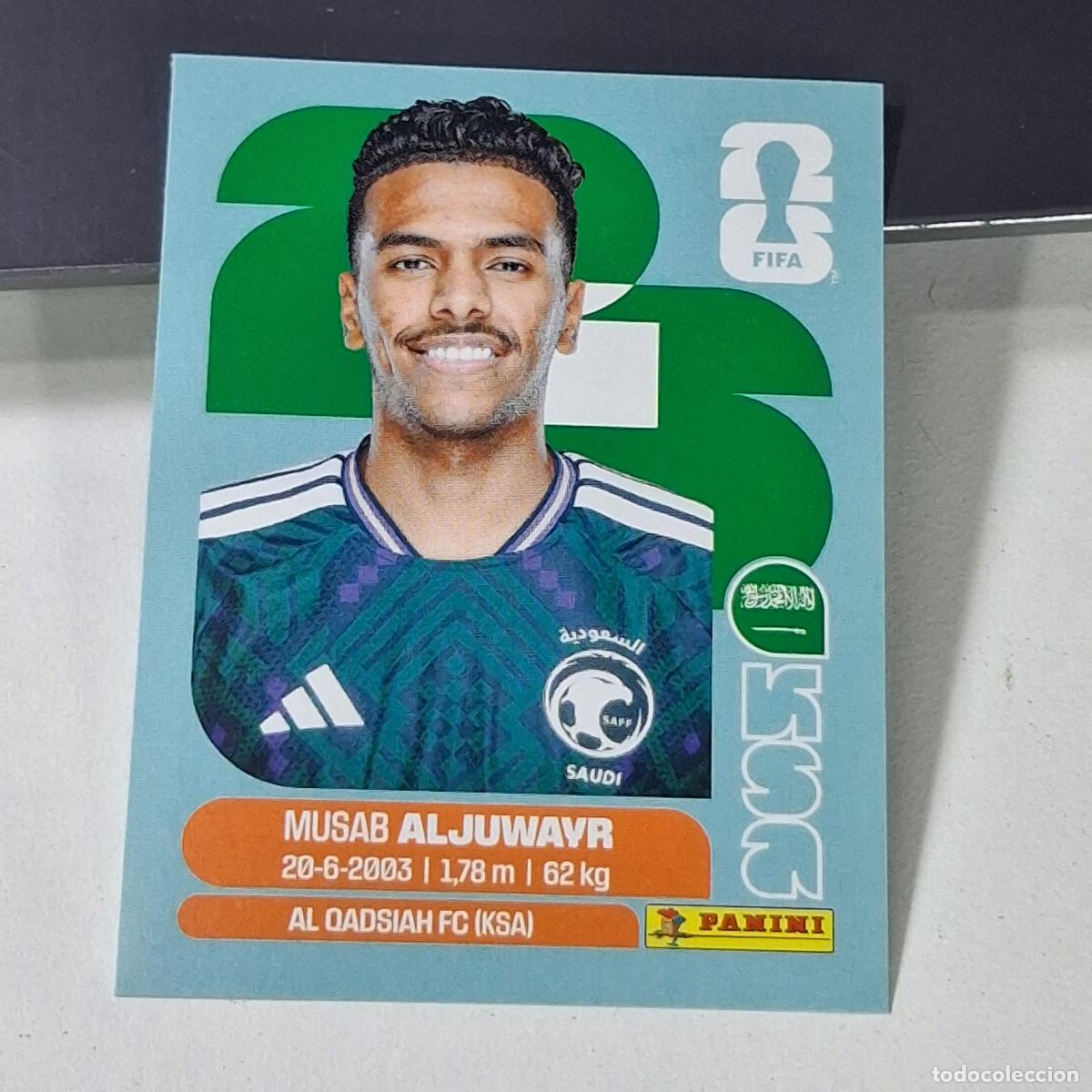 Cromos de f&uacute;tbol: B49 KSA 9 KSA9 MUSAB ALJUWAYR ARABIA SAUD&Iacute; KSA MUNDIAL FIFA WORLD CUP 2026 STICKER PANINI