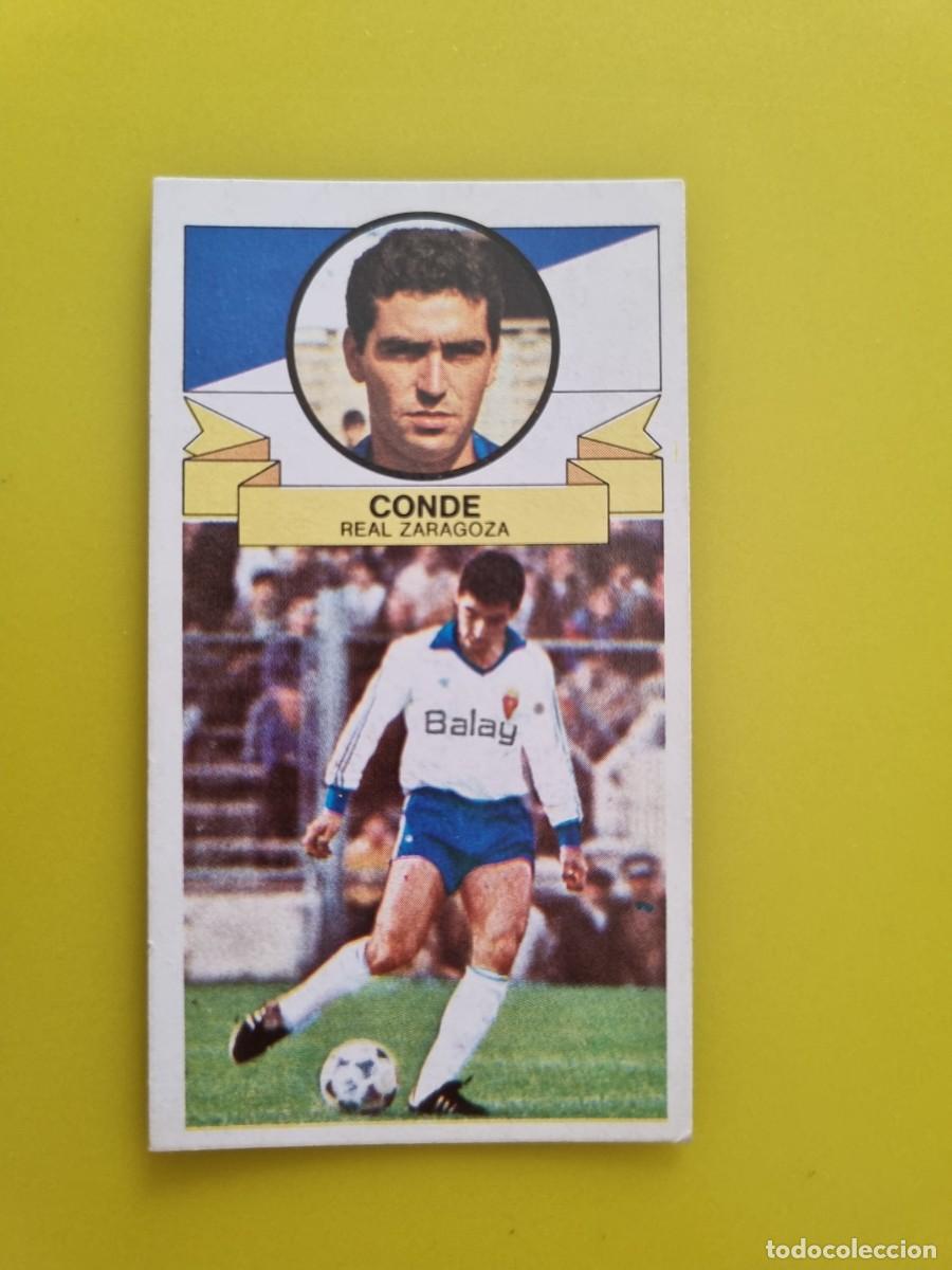 Cromos de f&uacute;tbol: LIGA ESTE 85 86 1985 1986 NUNCA PEGADO SIN PEGAR CONDE REAL ZARAGOZA AR826
