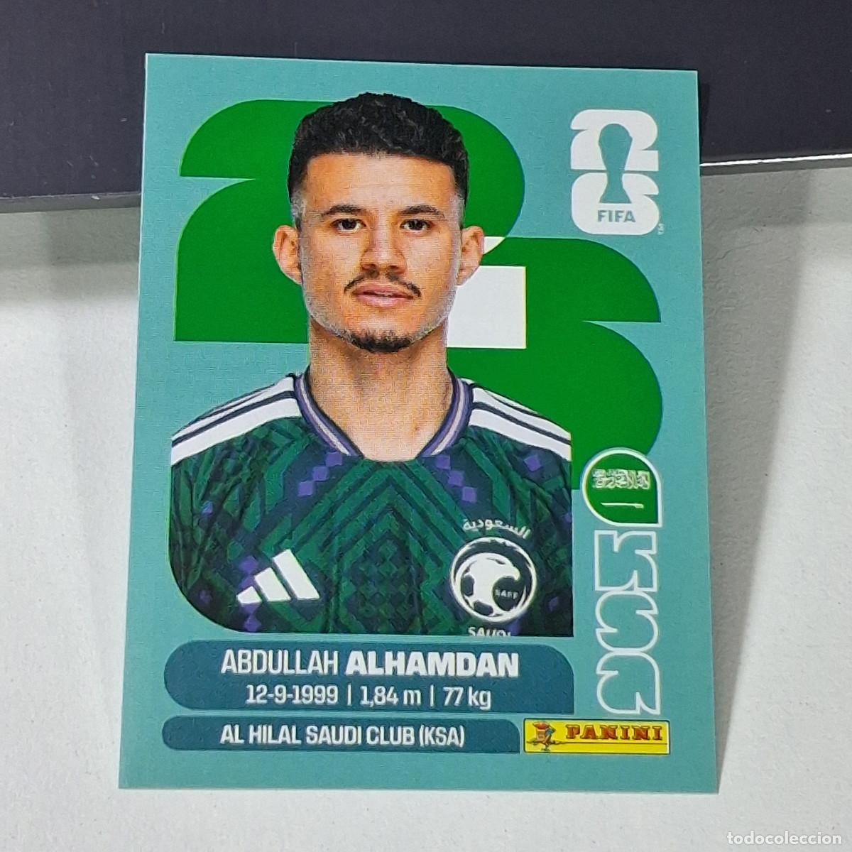 Cromos de f&uacute;tbol: B49 KSA20 ABDULLAH AL-HAMDAN 20 KSA ARABIA SAUDI MUNDIAL FIFA WORLD CUP 2026 STICKER PANINI