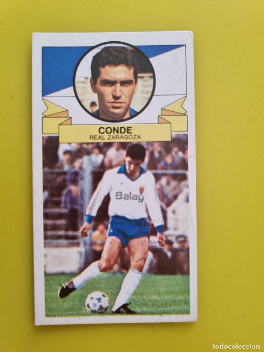 Cromos de f&uacute;tbol: LIGA ESTE 85 86 1985 1986 NUNCA PEGADO SIN PEGAR CONDE REAL ZARAGOZA AR826