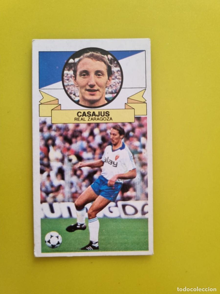 Cromos de f&uacute;tbol: LIGA ESTE 85 86 1985 1986 NUNCA PEGADO SIN PEGAR CASAJUS REAL ZARAGOZA AR826